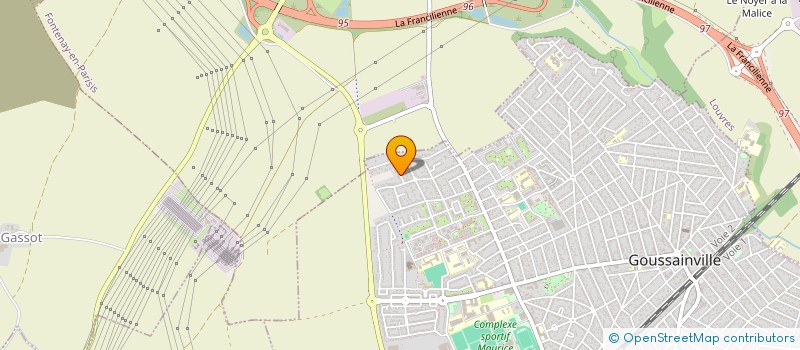 localisation de l'entreprise MONSIEUR AZIZ MEZINE  GOUSSAINVILLE