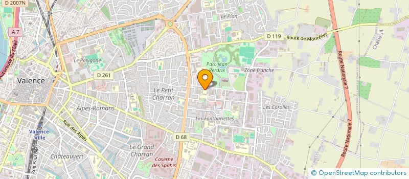 localisation de l'entreprise MONSIEUR AZIZ OUGHAZMAN  VALENCE