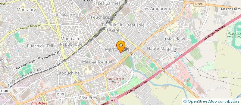 localisation de l'entreprise MONSIEUR AZIZ OULHAJ  NIMES