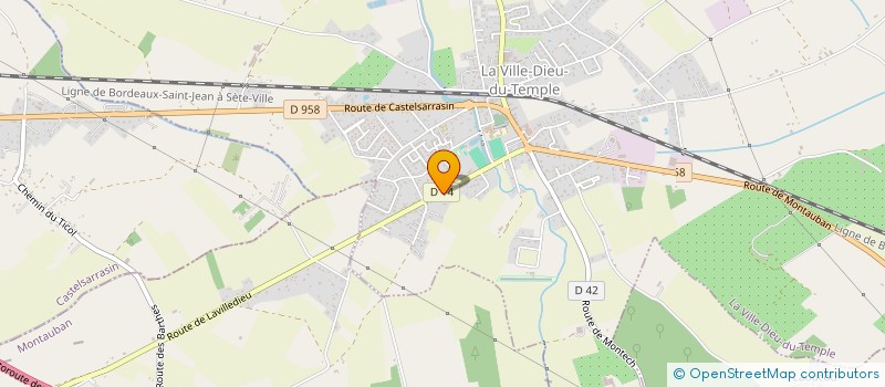 localisation de l'entreprise MONSIEUR AZIZ SAOU  LA VILLE-DIEU-DU-TEMPLE