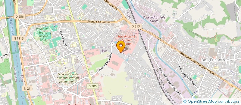 localisation de l'entreprise MONSIEUR AZIZ TALYA  BOE