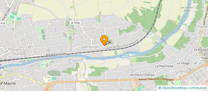 localisation de l'entreprise MONSIEUR AZIZ TAZI  DAMPMART