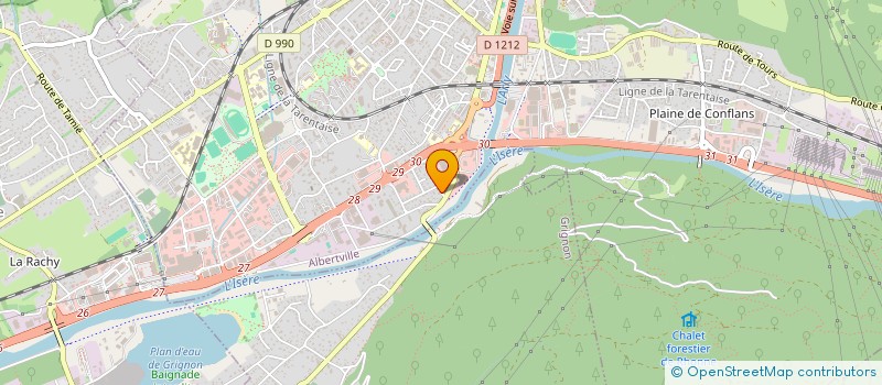 localisation de l'entreprise MONSIEUR AZIZ TERBECHE  ALBERTVILLE