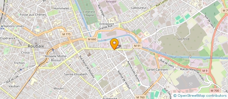 localisation de l'entreprise MONSIEUR AZIZ TIR  ROUBAIX