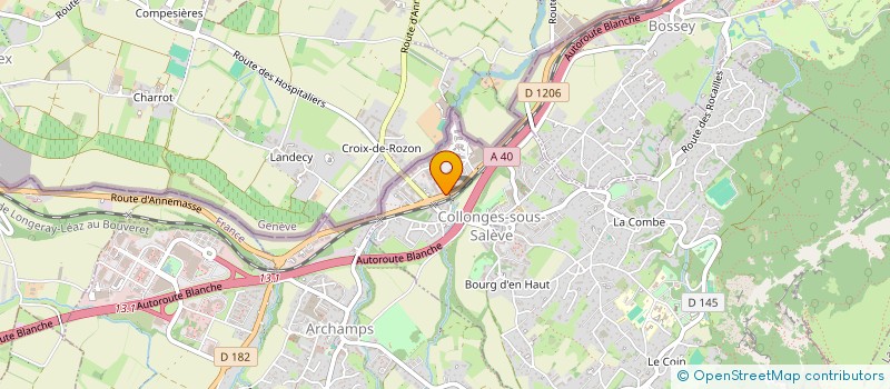 localisation de l'entreprise MONSIEUR AZIZE MORCHID  COLLONGES-SOUS-SALEVE