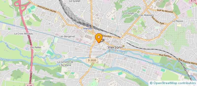 localisation de l'entreprise MONSIEUR AZIZULLAH AFZALI  VIERZON