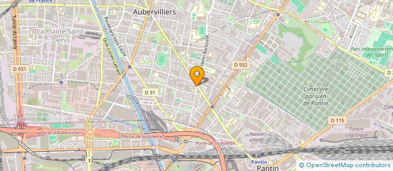 localisation de l'entreprise MONSIEUR AZMATULLAH NIAZAI  AUBERVILLIERS