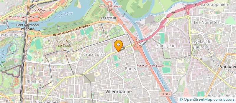 localisation de l'entreprise MONSIEUR AZOUAOU LOUAIFI  VILLEURBANNE