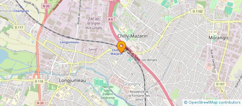 localisation de l'entreprise MONSIEUR AZOUAOU SAAL à CHILLY-MAZARIN