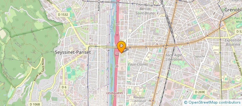 localisation de l'entreprise MONSIEUR AZOUZ DJALLIL  GRENOBLE