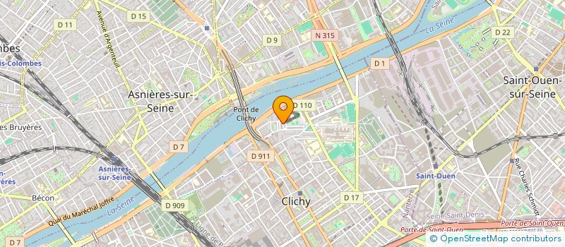 localisation de l'entreprise MONSIEUR AZOUZ MANAA à CLICHY
