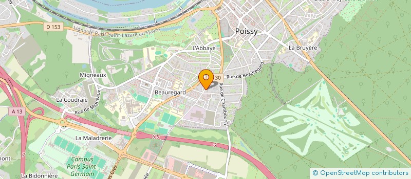 localisation de l'entreprise MONSIEUR AZZDINE BAHLOUL  POISSY