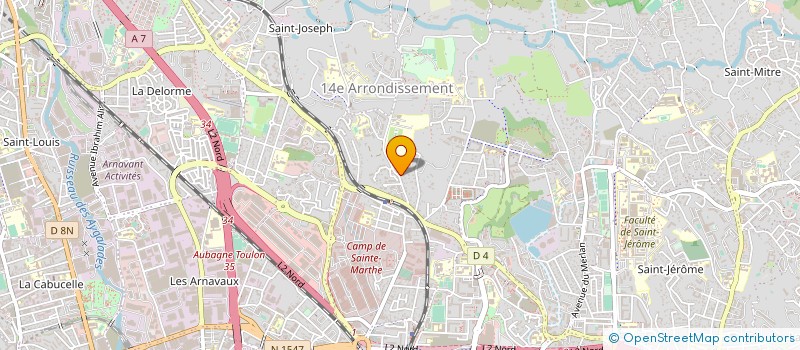 localisation de l'entreprise MONSIEUR AZZEDDINE BOUKOULT  MARSEILLE 14EME