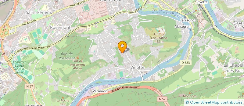 localisation de l'entreprise MONSIEUR AZZEDINE ADJOUDJ à BESANCON