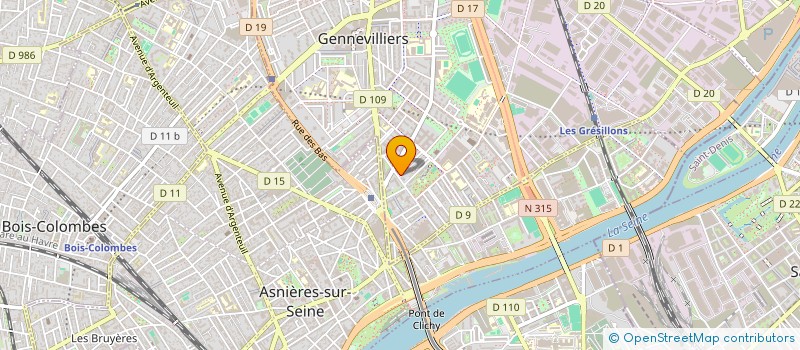 localisation de l'entreprise MONSIEUR AZZEDINE AKIL à GENNEVILLIERS