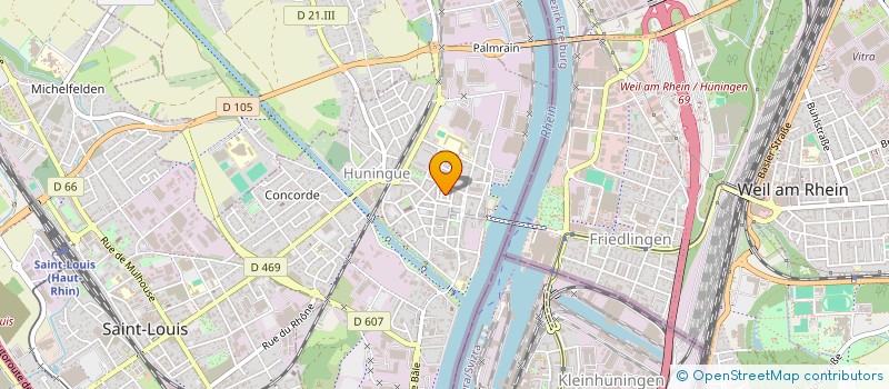 localisation de l'entreprise MONSIEUR AZZEDINE BAGHRICHE  HUNINGUE