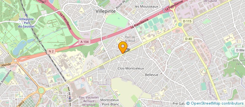 localisation de l'entreprise MONSIEUR AZZEDINE BEKKOUCHE à VILLEPINTE