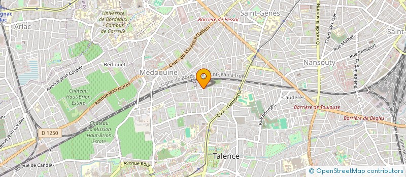 localisation de l'entreprise MONSIEUR AZZEDINE BENCHEHAT  TALENCE