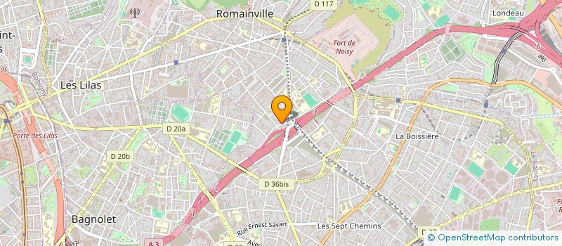 localisation de l'entreprise MONSIEUR AZZEDINE BOUDJIT à ROMAINVILLE