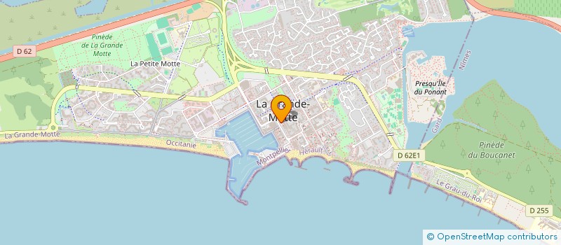 localisation de l'entreprise MONSIEUR AZZEDINE BOUHARATI  LA GRANDE-MOTTE