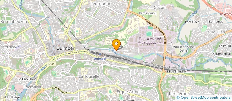 localisation de l'entreprise MONSIEUR AZZEDINE DAHMANI à QUIMPER