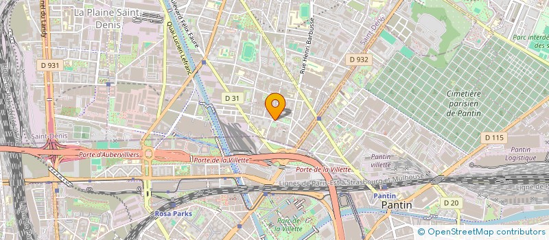 localisation de l'entreprise MONSIEUR AZZEDINE DARMOULI  AUBERVILLIERS