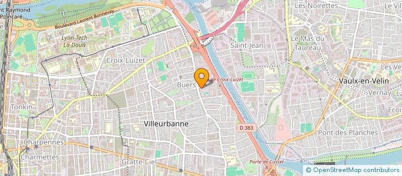 localisation de l'entreprise MONSIEUR AZZEDINE GACI  VILLEURBANNE