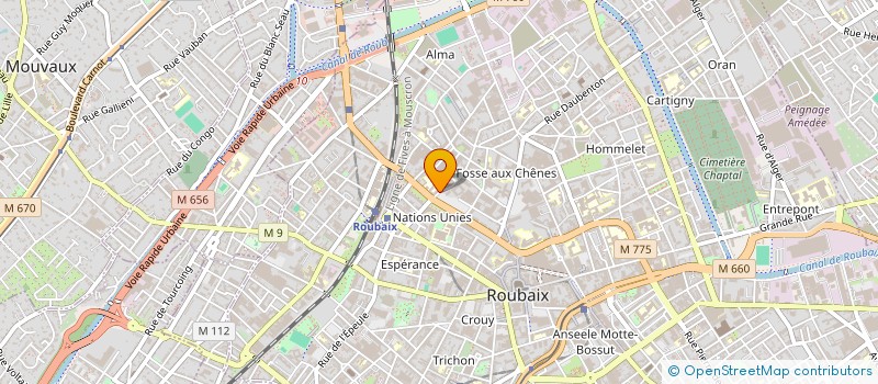 localisation de l'entreprise MONSIEUR AZZEDINE HAKEM à ROUBAIX