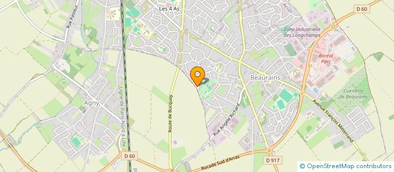 localisation de l'entreprise MONSIEUR AZZEDINE KABDANI  BEAURAINS