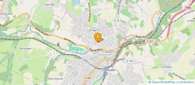 localisation de l'entreprise MONSIEUR AZZEDINE KARALI  L'ARBRESLE