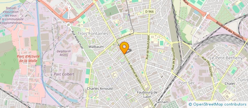 localisation de l'entreprise MONSIEUR AZZEDINE LAHRACH  REIMS