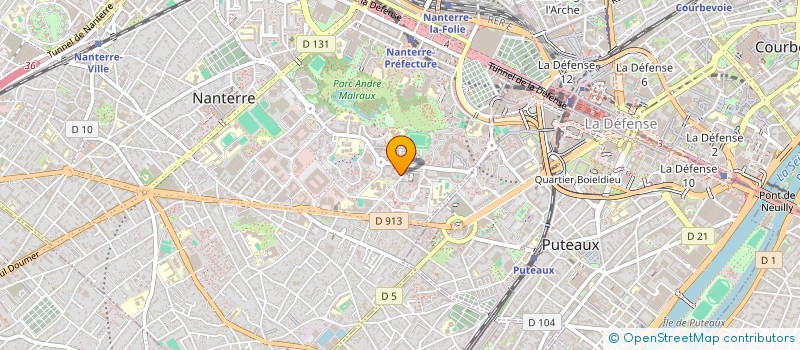 localisation de l'entreprise MONSIEUR AZZEDINE MENDILLI à NANTERRE