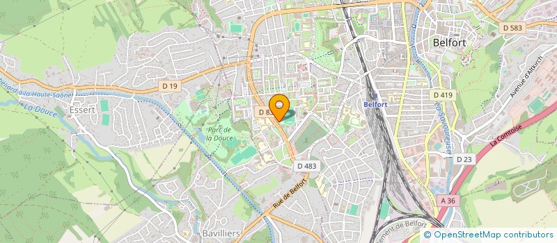 localisation de l'entreprise MONSIEUR AZZEDINE SALHI  BELFORT
