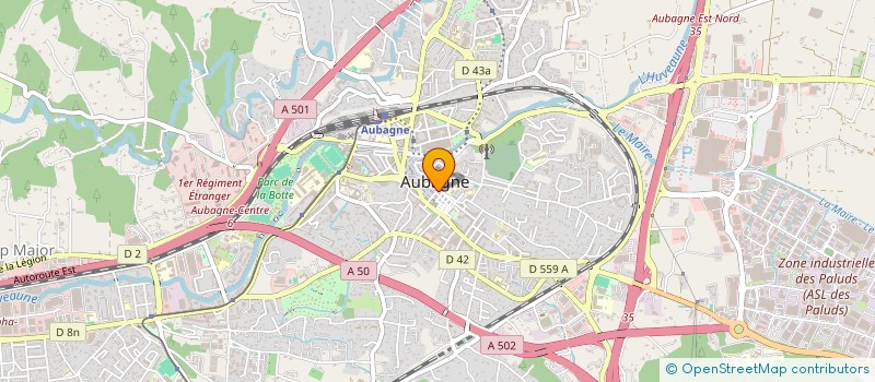 localisation de l'entreprise MONSIEUR AZZEDINE SAYOURI  AUBAGNE