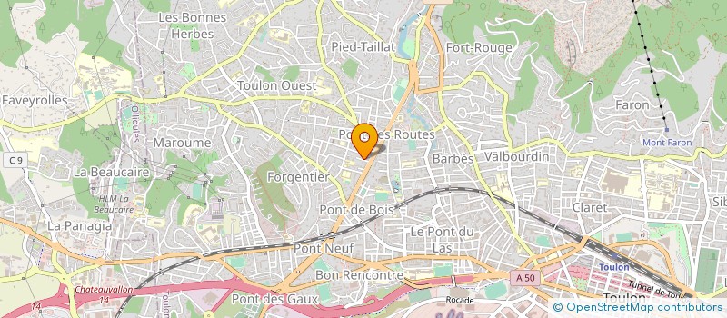 localisation de l'entreprise MONSIEUR AZZEDINE SEKRANE à TOULON