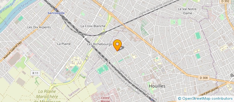 localisation de l'entreprise MONSIEUR AZZEDINE ZOUAOUI à HOUILLES