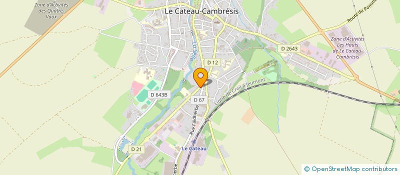 localisation de l'entreprise MONSIEUR AZZIDINE BEKAI  LE CATEAU-CAMBRESIS