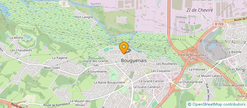 localisation de l'entreprise MONSIEUR AZZOUZ EL ALAMI  BOUGUENAIS