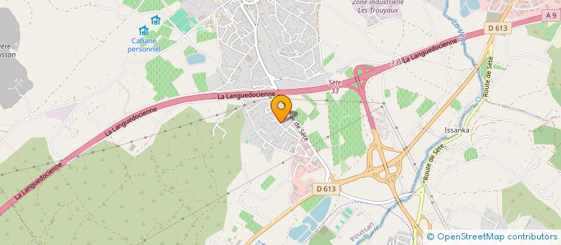 localisation de l'entreprise MONSIEUR AZZOUZ LAKSSISSAR  POUSSAN