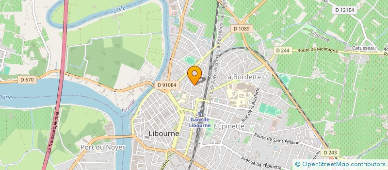 localisation de l'entreprise MONSIEUR AZZOUZ OUALI  LIBOURNE