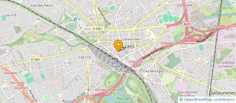 localisation de l'entreprise MONSIEUR B  LENS