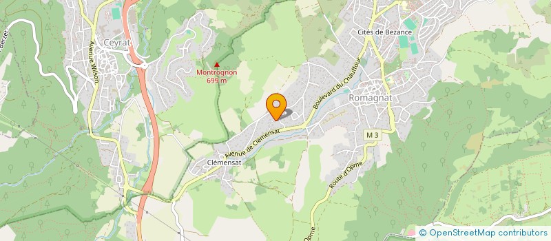 localisation de l'entreprise MONSIEUR BA VINH LY  ROMAGNAT