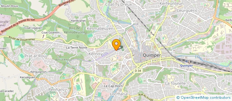 localisation de l'entreprise MONSIEUR BABA CISSE  QUIMPER