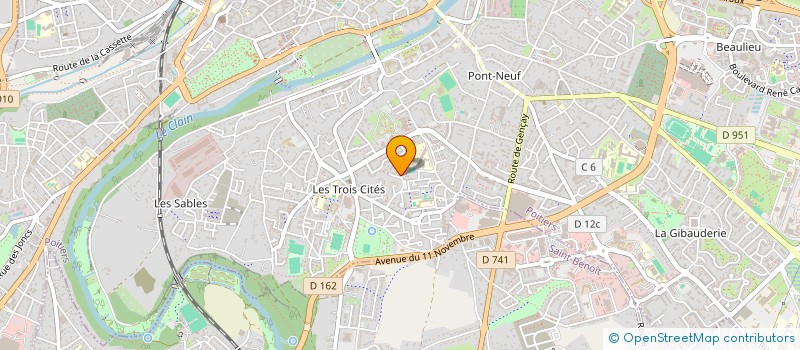 localisation de l'entreprise MONSIEUR BABA DRAME  POITIERS