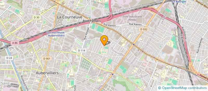 localisation de l'entreprise MONSIEUR BABA KAMARA  AUBERVILLIERS