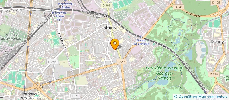 localisation de l'entreprise MONSIEUR BABA KEITA à STAINS