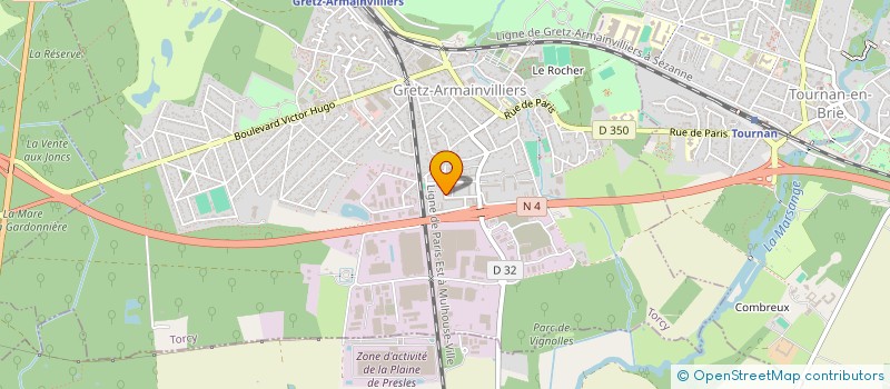 localisation de l'entreprise MONSIEUR BABA KONE à GRETZ-ARMAINVILLIERS