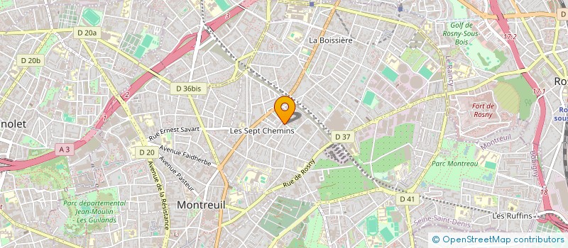 localisation de l'entreprise MONSIEUR BABA QAIS à MONTREUIL