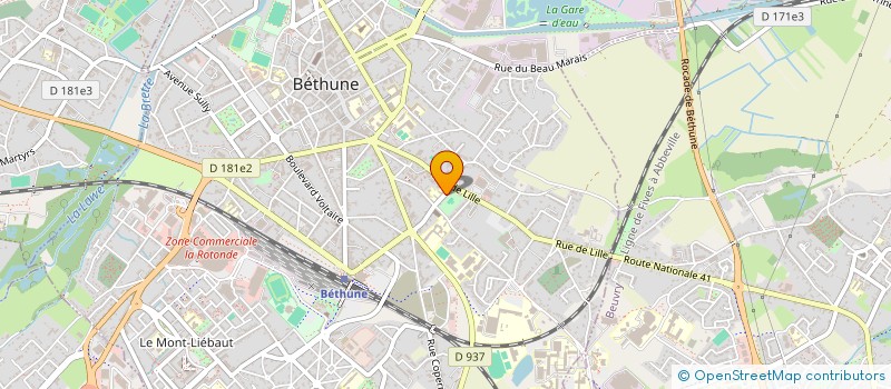 localisation de l'entreprise MONSIEUR BABA SOUALIHO CHERIF  BETHUNE