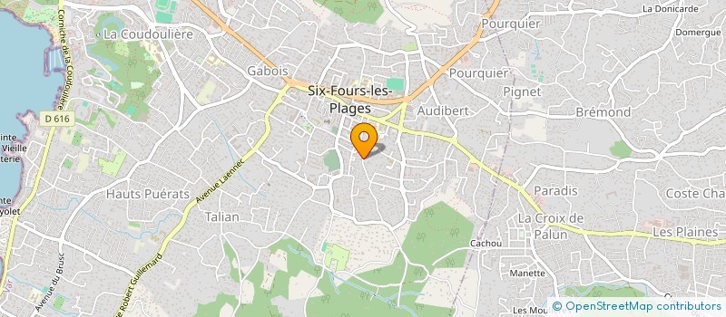 localisation de l'entreprise MONSIEUR BABACAR FALL à SIX-FOURS-LES-PLAGES